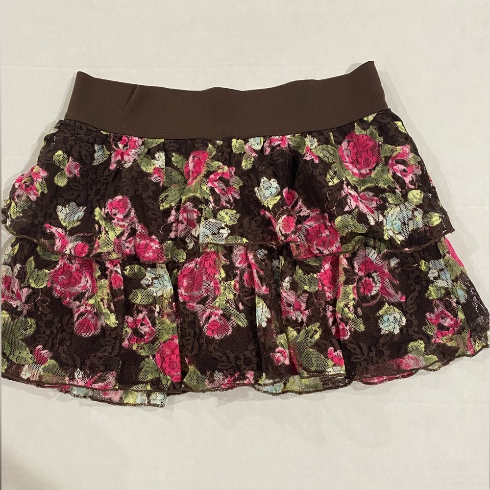 Justice (purchased from Justice store) 2 tiered lace skort size 8